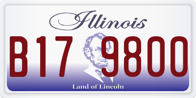 IL license plate B179800
