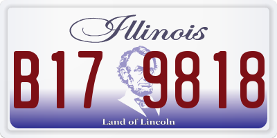 IL license plate B179818