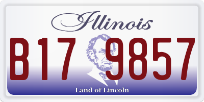 IL license plate B179857