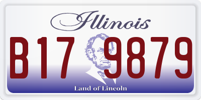 IL license plate B179879