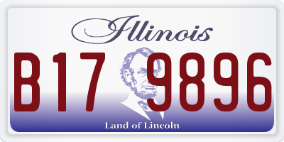 IL license plate B179896