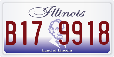 IL license plate B179918