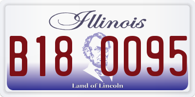 IL license plate B180095