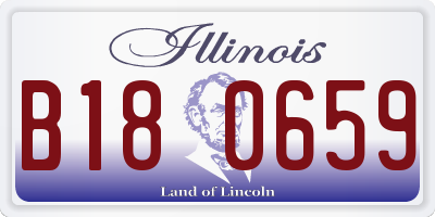 IL license plate B180659