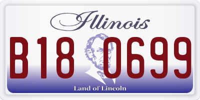 IL license plate B180699