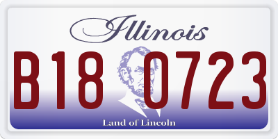 IL license plate B180723