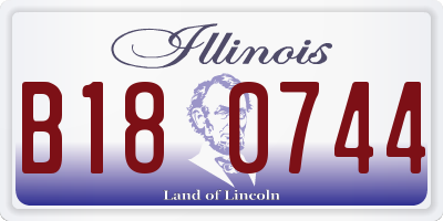 IL license plate B180744