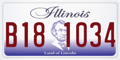 IL license plate B181034