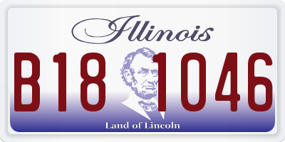 IL license plate B181046