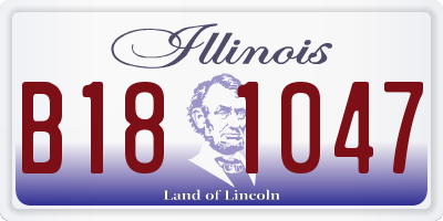 IL license plate B181047