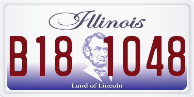 IL license plate B181048