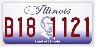 IL license plate B181121
