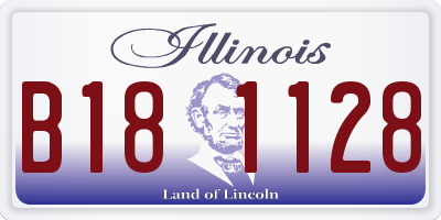 IL license plate B181128