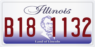 IL license plate B181132