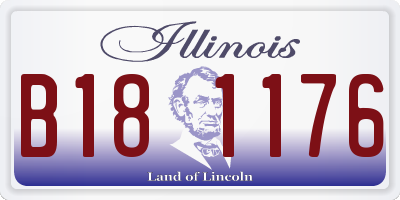 IL license plate B181176