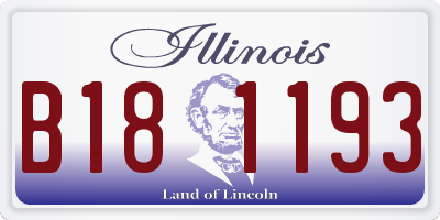 IL license plate B181193