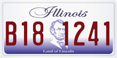 IL license plate B181241