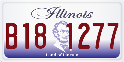 IL license plate B181277
