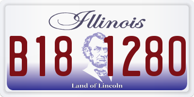 IL license plate B181280