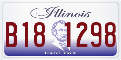 IL license plate B181298