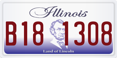IL license plate B181308