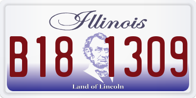 IL license plate B181309