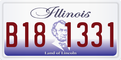 IL license plate B181331