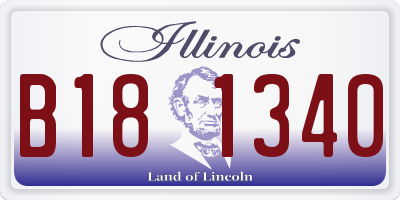 IL license plate B181340