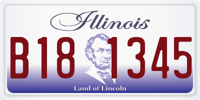IL license plate B181345