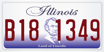 IL license plate B181349