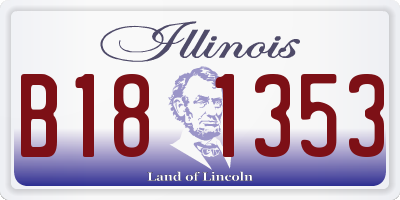 IL license plate B181353