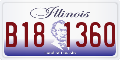 IL license plate B181360