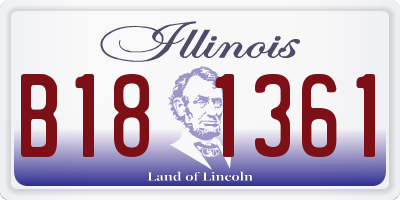IL license plate B181361