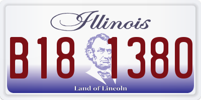 IL license plate B181380