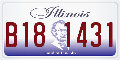 IL license plate B181431