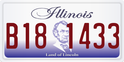 IL license plate B181433