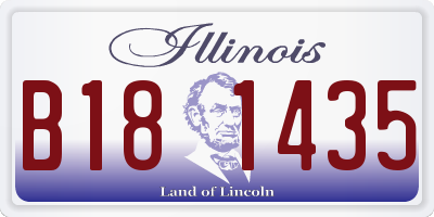 IL license plate B181435