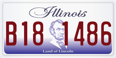 IL license plate B181486
