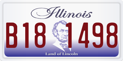 IL license plate B181498