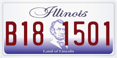 IL license plate B181501