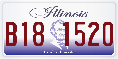 IL license plate B181520