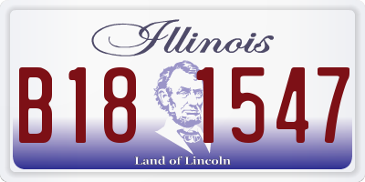 IL license plate B181547