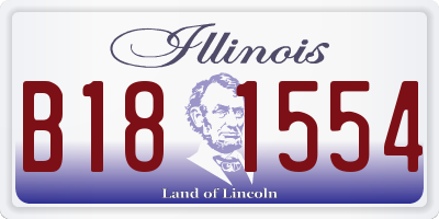 IL license plate B181554