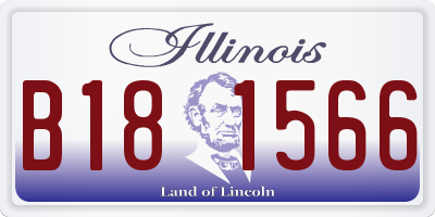IL license plate B181566