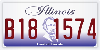 IL license plate B181574