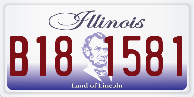 IL license plate B181581