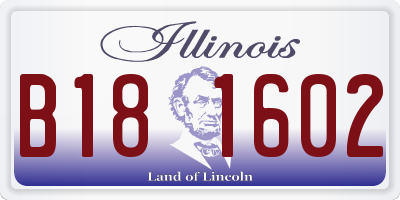 IL license plate B181602