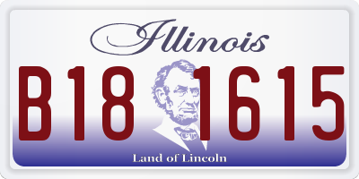 IL license plate B181615