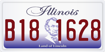 IL license plate B181628