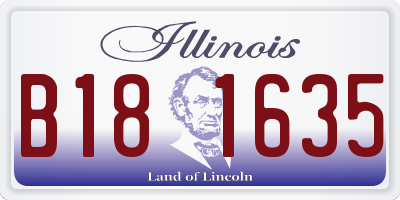 IL license plate B181635